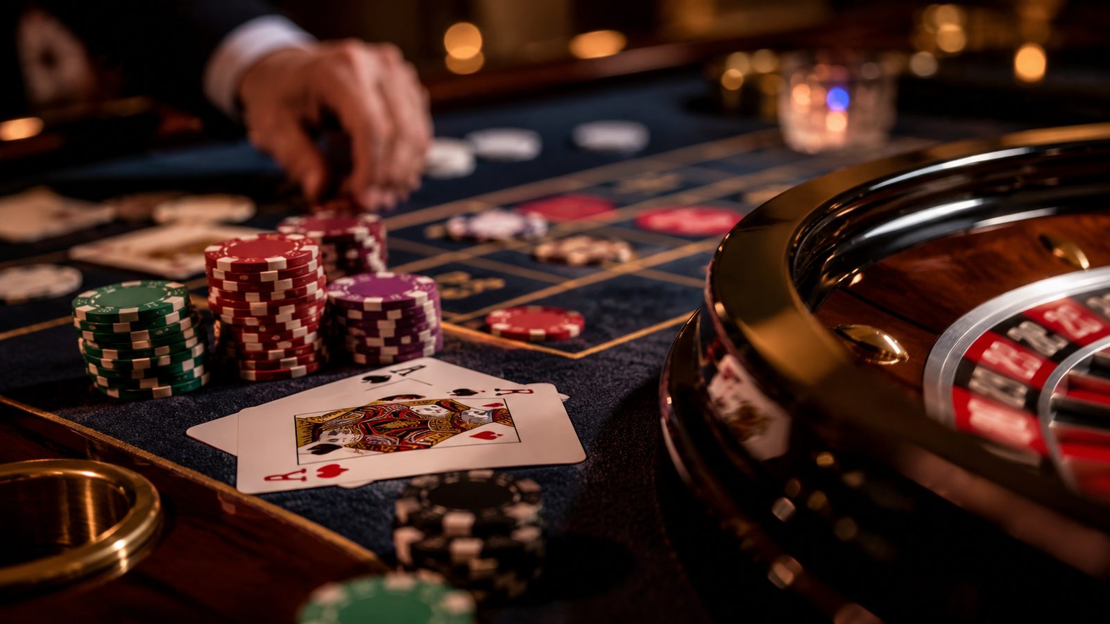 Cartes et jetons de casino photoréalistes